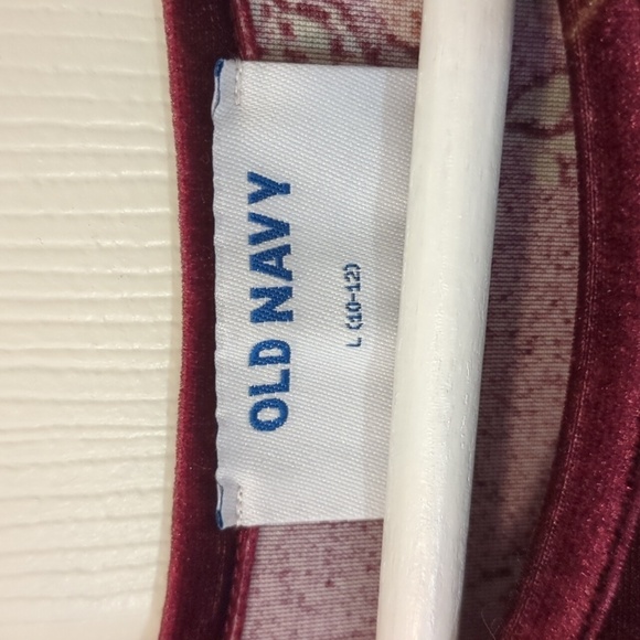 Old Navy L/S velveteen texture size L 10/12 - Picture 3 of 4